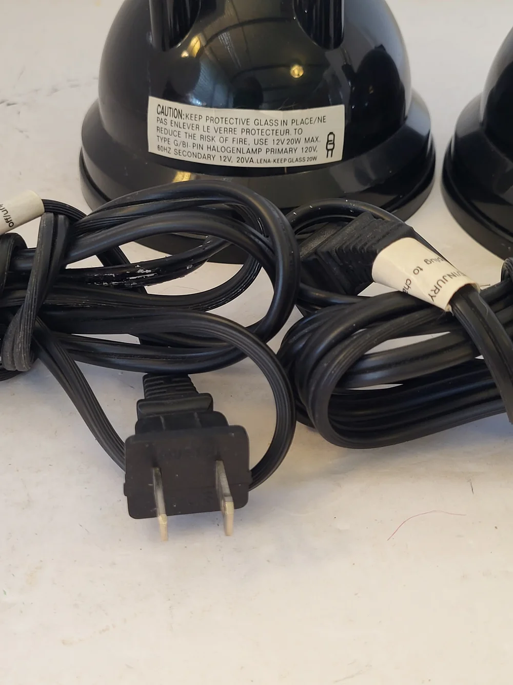 Pair Of Vintage 1990s IKEA Espressivo Black and Chrome  Desk Lamps